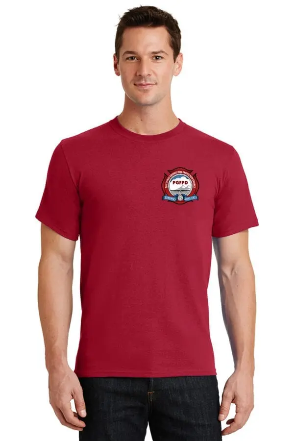 Platteville Gilcrest Fire Protection District Adult Red Short Sleeve T-shirt