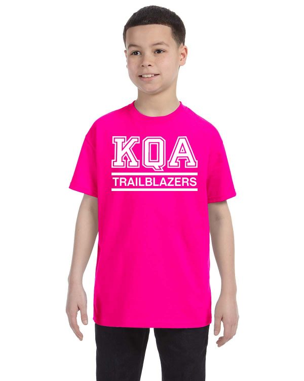 KQA Youth Pink Short Sleeve Cotton T-shirt