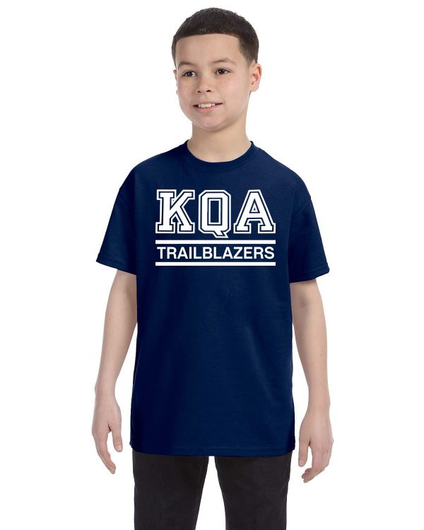 KQA Youth Navy Short Sleeve Cotton T-shirt