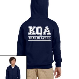 KQA Trailblazers Youth Full-Zip Hooded Sweatshirt