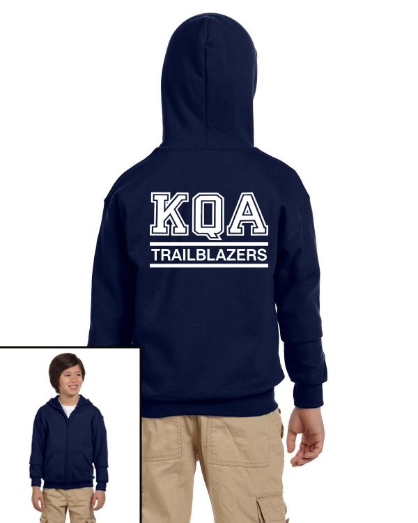 KQA Trailblazers Youth Full-Zip Hooded Sweatshirt