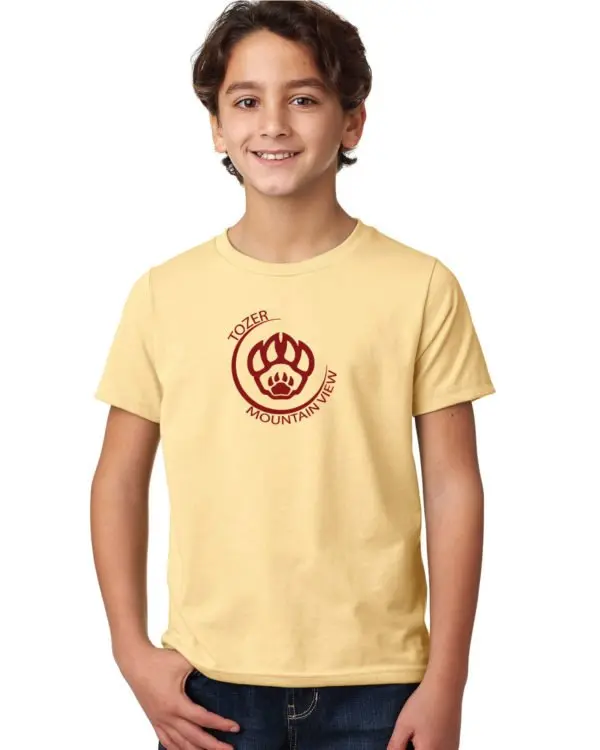 Tozer/Mountain View Elementary School Youth Banana Cream Short Sleeve Cotton T-shirt