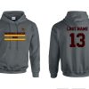 Windsor High School Soccer Gidlan 18500 charcoal Spirit Pack hoodie with name and number