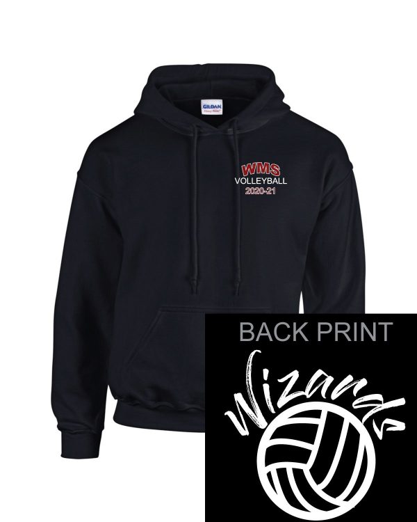 Windsor Middle School Volleyball Adult Hoodie